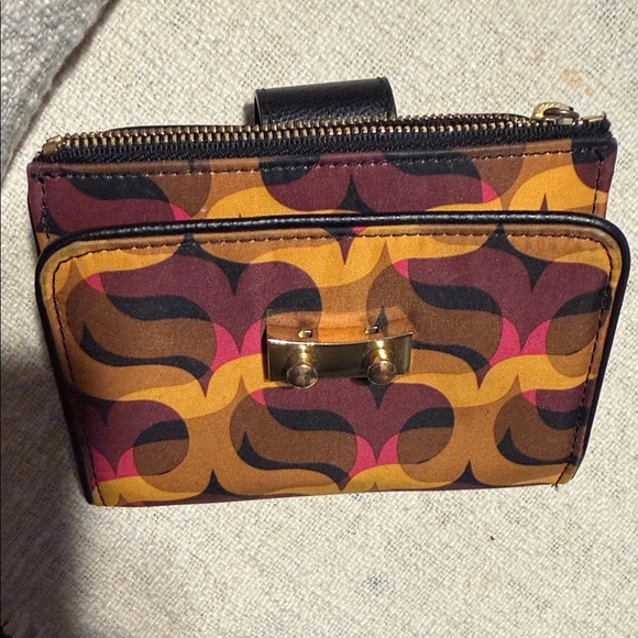 Vera Bradley Brown and Pink Patterned Wallet - Picture 4 of 4